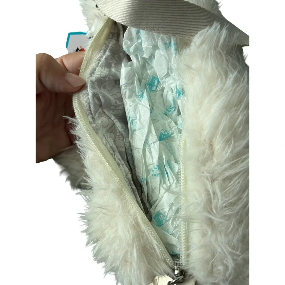 Jellycat Munro Scottie Dog Shoulder Bag‎ Cream Plush Crossbody NWT